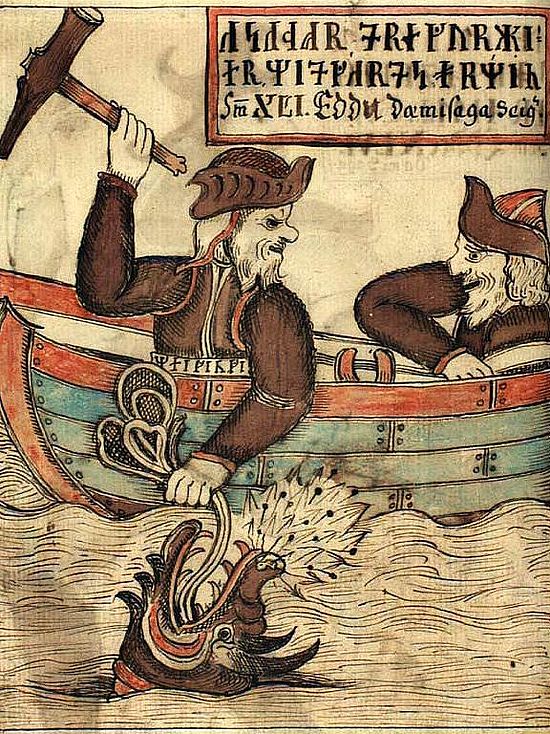 Thor und Joermungandr