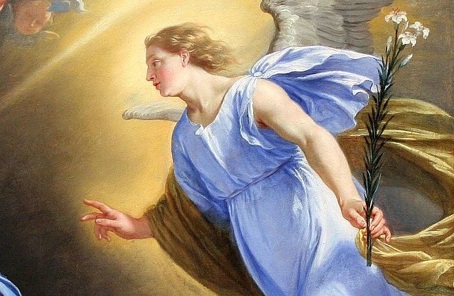 Bildausschnitt L'Annonciation (1644) Philippe de Champaigne