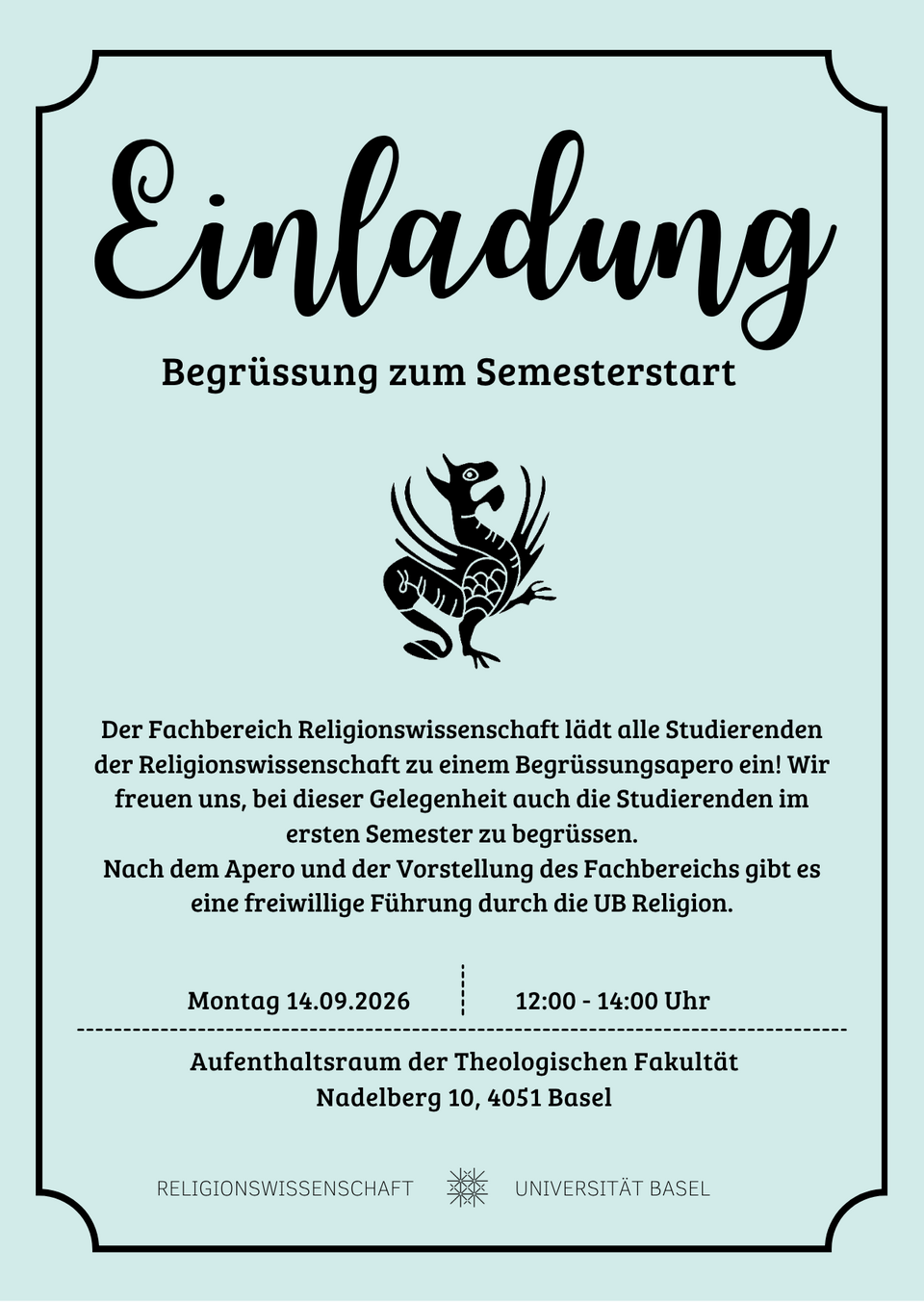 Fyler: Einladung zur Begrüssung Semesterstart