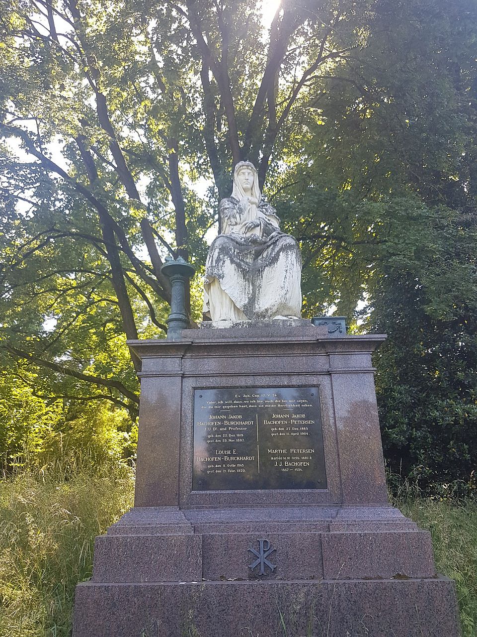 Grabdenkmal J.J. Bachofen in Basel
